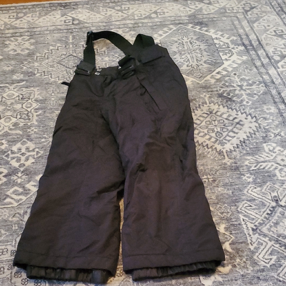 Black Snow Pants with Suspenders